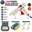 All included 150W Hot Melt Glue Gun kit color glue sticks+ 4 nozzle Professional kit