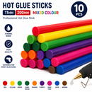 HOT glue sticks 11 mm Mixed Colour 200 mm Length professional hot glue stick (10pcs)
