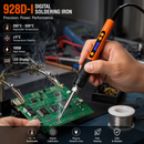 100W Digital LCD Soldering Iron Adjustable Temperature 200-500°C UK Plug