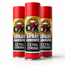 3x Heavy Duty Spray Adhesive 500ml Multi Purpose Glue Carpet Fabric Leather Aerosol