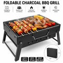 Foldable Charcoal BBQ Grill – Portable Outdoor Barbecue (35×27×20.5cm)
