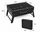 Foldable Charcoal BBQ Grill – Portable Outdoor Barbecue (35×27×20.5cm)