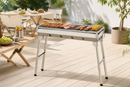 Barbecue Grill, Stainless Steel BBQ, Large Folding Portable Charcoal BBQ Grill,