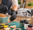100 Pack Black Disposable Nitrile Gloves – Powder Free & Latex Free