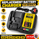 Replacement Battery Charger for DeWalt DCB112 10.8V-20V Li-Ion UK Plug