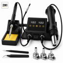 Digital Soldering Station Hot Air Rework Kit 110-220V