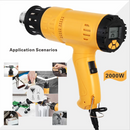 1800W Professional Hot Air Gun digital monitor Variable Temperature yellow