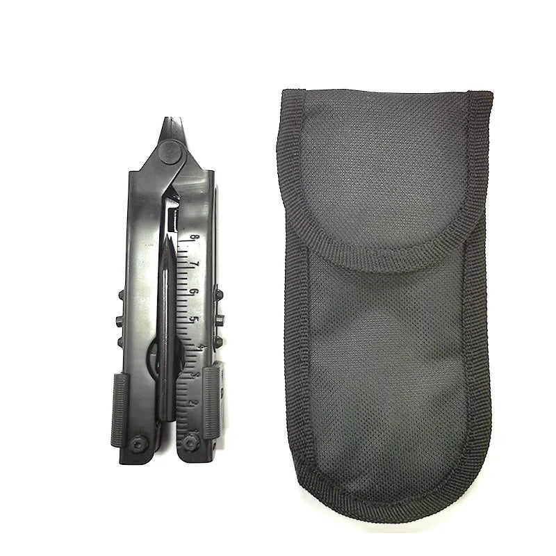 8-in-1 Stainless Steel Multitool – Compact Folding Pliers