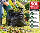 50L Extra Strong Black Refuse Bags – Heavy Duty Bin Liners 70 × 80cm