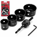Neilsen 4Pc Hole Saw Set 32-54mm Wood Metal Plastic Cutter DIY Holesaw Kit