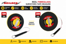 Neilsen Fibreglass Surveyors Tape Measure Reel 10m 20m