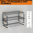 Wall Mounted Power Tool Organiser with 4 Drill Holders 3-Tier Shelf