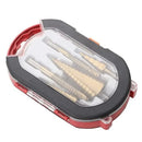 6-Piece Titanium-Coated Drill Bit Set – Step &amp; Twist Bits