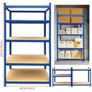 5 Tier Heavy Duty Shelving 180x90x40cm or 150x70x30cm
