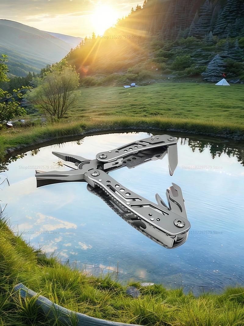 24-in-1 Stainless Steel Multi-Tool – Folding Pocket Pliers