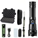 Tactical Flashlight kit - 26650 battery with box Rechargeable High Power LED