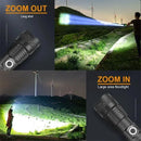 Tactical Flashlight kit - 26650 battery with box Rechargeable High Power LED
