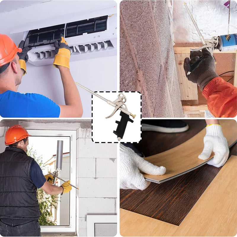 2CS Professional Expanding Foam Spray Gun PU Foam Gun Insulation, Foam Dispensing Gun, for Caulking Insulating Foam Applicator