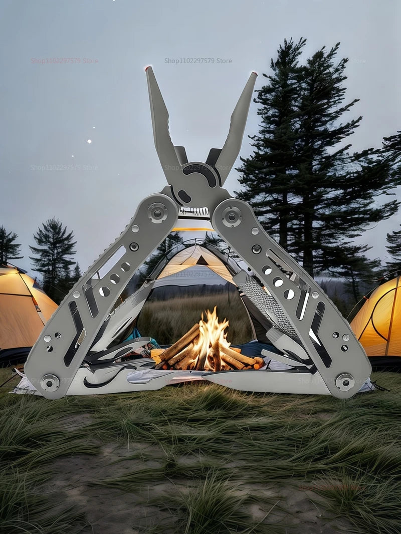 24-in-1 Stainless Steel Multi-Tool – Folding Pocket Pliers