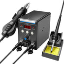 Digital Soldering Station Kit with Hot Air Gun – PID Temperature Control, LCD Display, 100°C–500°C