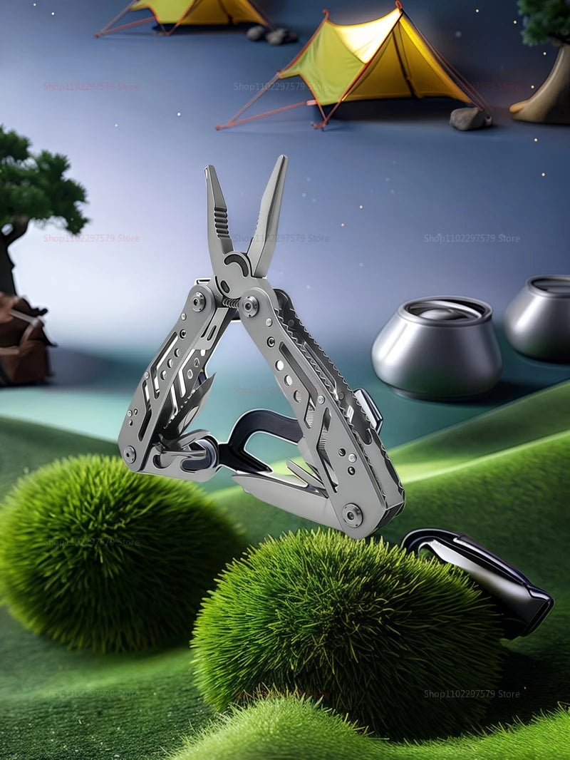 24-in-1 Stainless Steel Multi-Tool – Folding Pocket Pliers