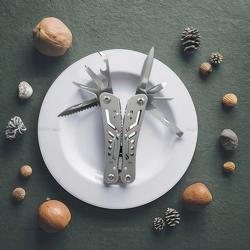 24-in-1 Stainless Steel Multi-Tool – Folding Pocket Pliers