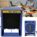 30W Solder Fume Extractor Smoke Absorber – Activated Carbon Filter, ABS Body, UK Plug (Blue)