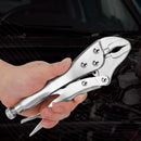 5pc Locking Pliers Set – Adjustable Curved Jaw Vice Grips, Quick Release