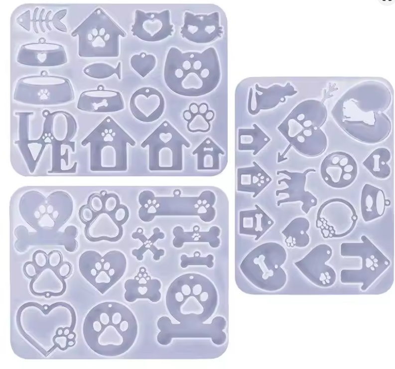 Silicone Mold Dog Cat Kitten Claw Shape Epoxy Resin Mould Crafts