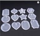 Silicone Mould Heart-shaped Mould Hexagon Highlight Wavy Oval Expoxy Resin Mould