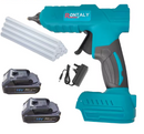 2 Battery Cordless Hot Glue Gun (Replace for Makita) 18v - 60w