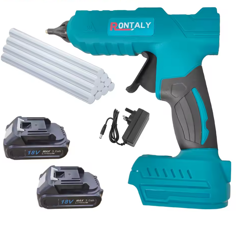 2 Battery Cordless Hot Glue Gun (Replace for Makita) 18v - 60w
