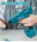 2 Battery Cordless Hot Glue Gun (Replace for Makita) 18v - 60w