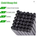 36Pcs Letter & Number Stamp Punch Set