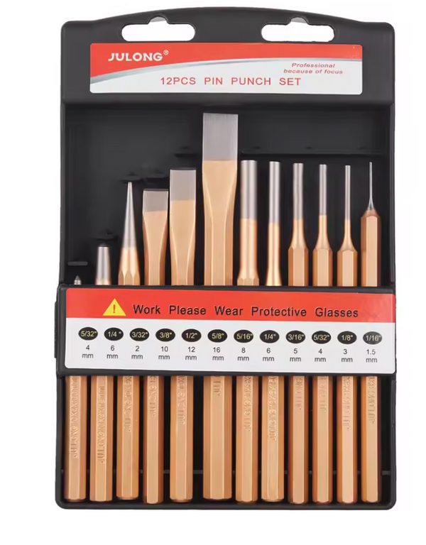 12Pcs Heavy Duty Punch & Chisel Set