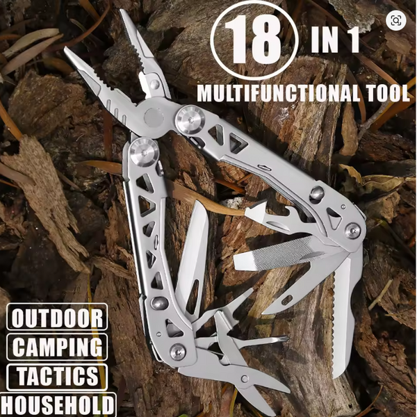 18-in-1 Stainless Steel Multitool Pliers – Tactical EDC Tool