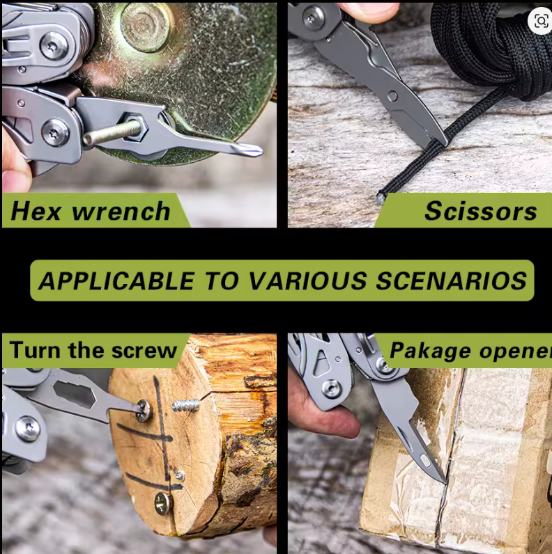 18-in-1 Stainless Steel Multitool Pliers – Tactical EDC Tool