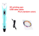 3D Printing Pen Set - 3D Pen with PLA Filament Creative Toys BLUE / PINK