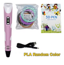 3D Printing Pen Set - 3D Pen with PLA Filament Creative Toys BLUE / PINK