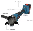 125mm Brushless Cordless Angle Grinder 21v – 2 x Batteries