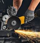 125mm Brushless Cordless Angle Grinder 21v – 2 x Batteries yellow