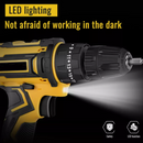 21V Cordless Drill Driver – 2 Batteries & Accessory Kit