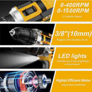 21V Cordless Drill Driver – 2 Batteries & Accessory Kit