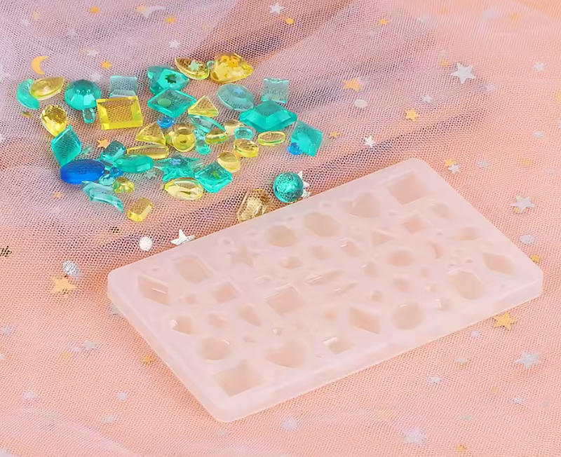 Silicone Mold Crystal Beads Nail Art Silicone Mold Jewelry Making Resin Casting Mold