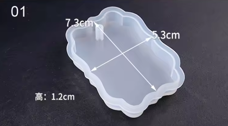 Silicone Mold Heart-shaped Mold Hexagon Highlight Wavy Oval Expoxy Resin Mold