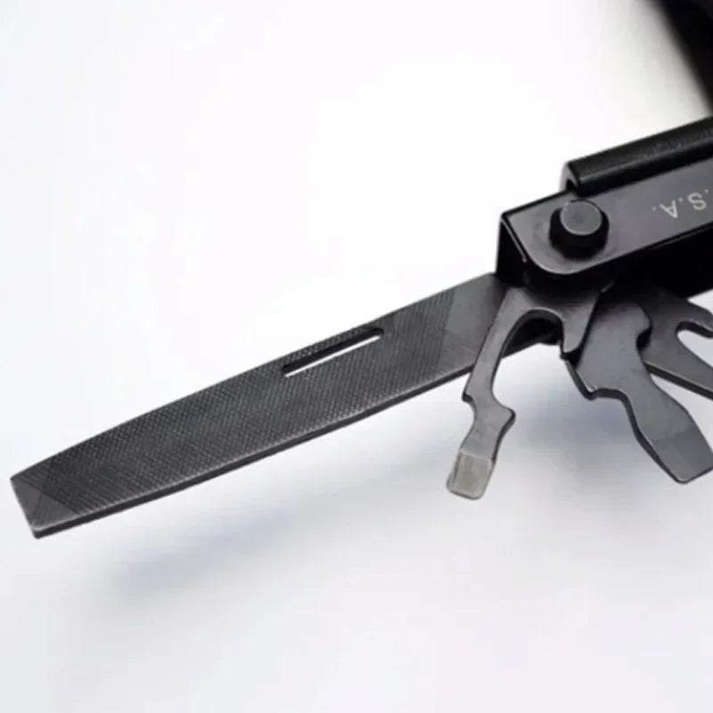 8-in-1 Stainless Steel Multitool – Compact Folding Pliers