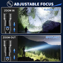 Tactical Flashlight kit - 26650 battery with box Rechargeable High Power LED