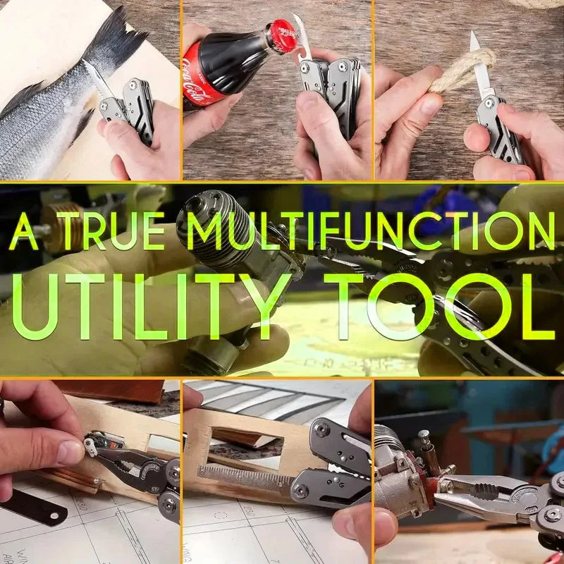 24-in-1 Stainless Steel Multi-Tool – Folding Pocket Pliers