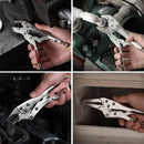 5pc Locking Pliers Set – Adjustable Curved Jaw Vice Grips, Quick Release