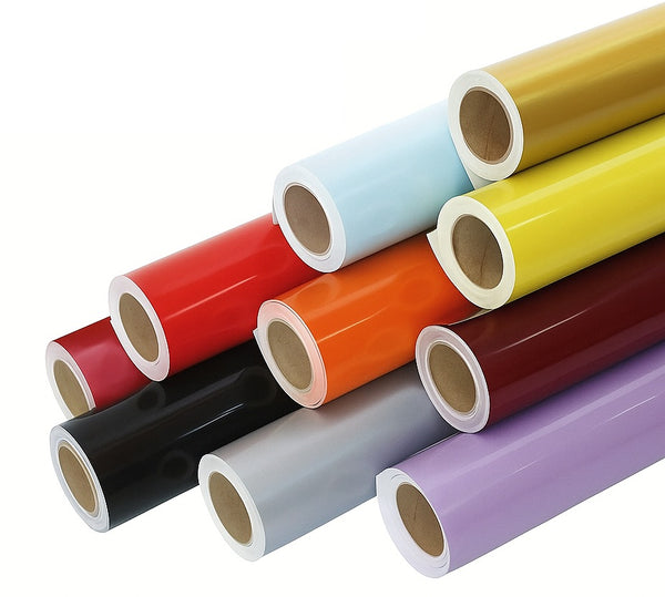 Self Adhesive Vinyl all All colors 12"x10FT Permanent Vinyl, 30.48cm x 3M